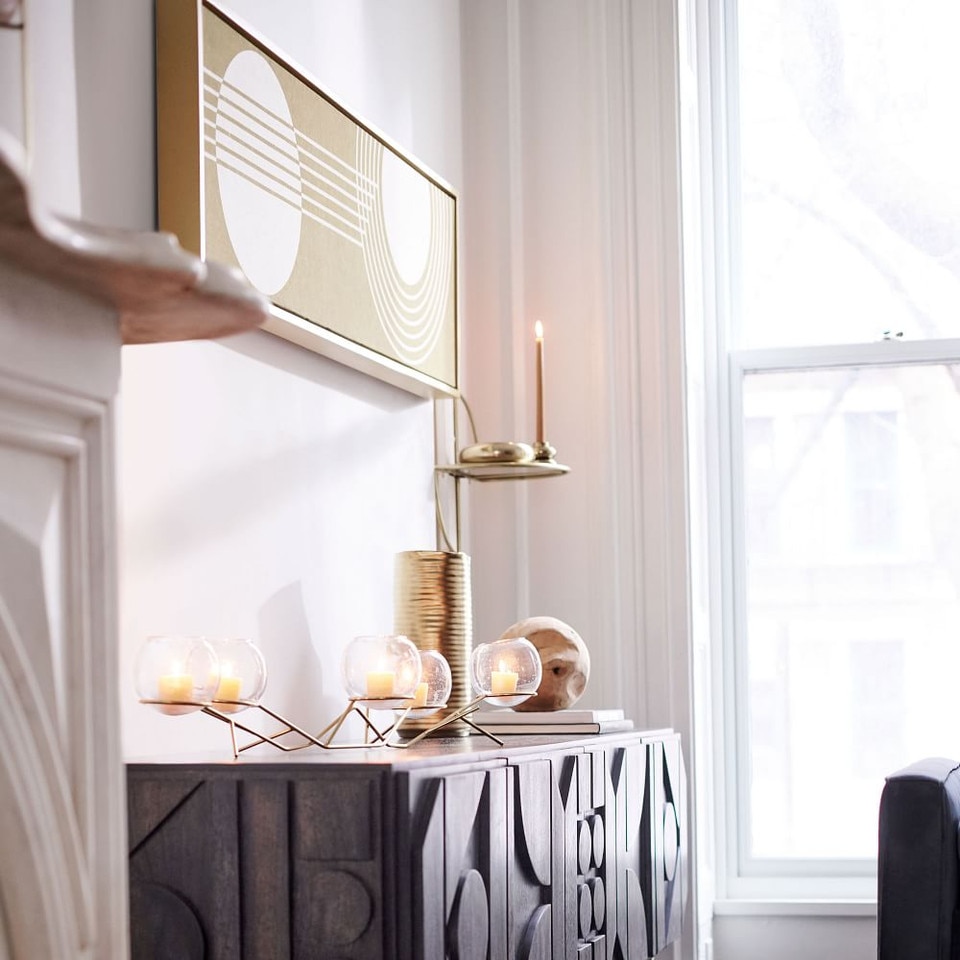 Brass + Glass Globe Centrepiece West Elm Australia